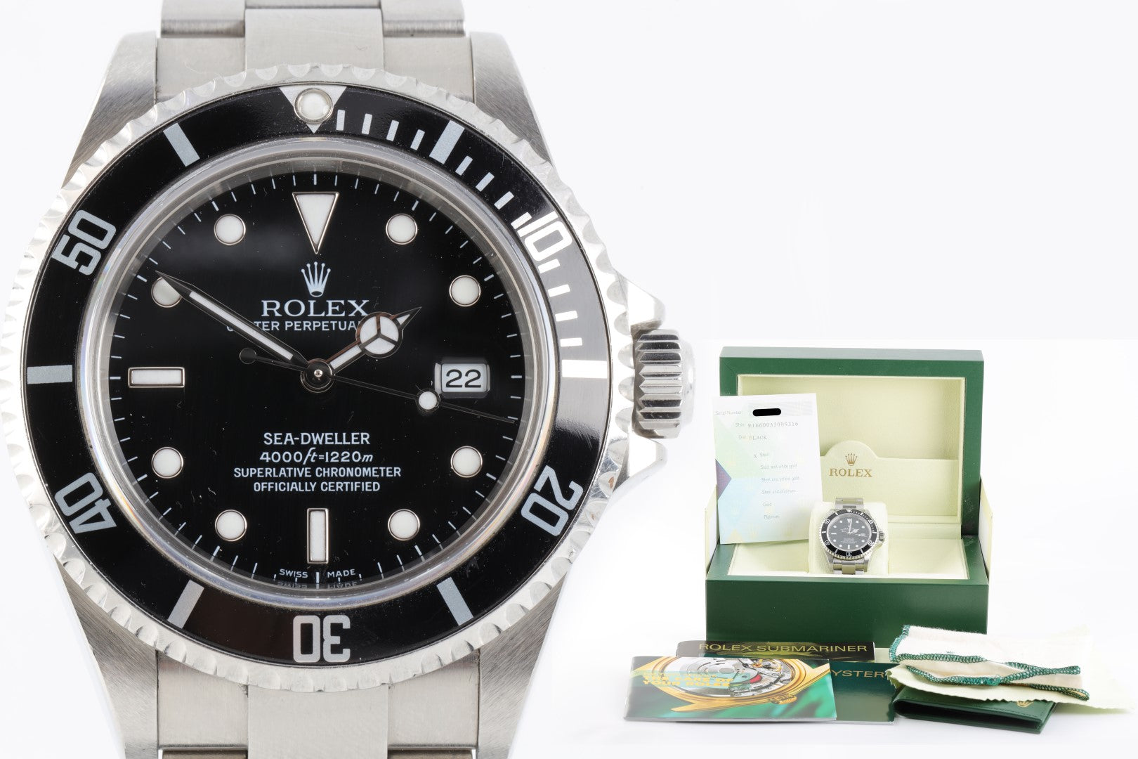 Rolex Sea Dweller 16600T Stainless Steel 40mm Men s Watch