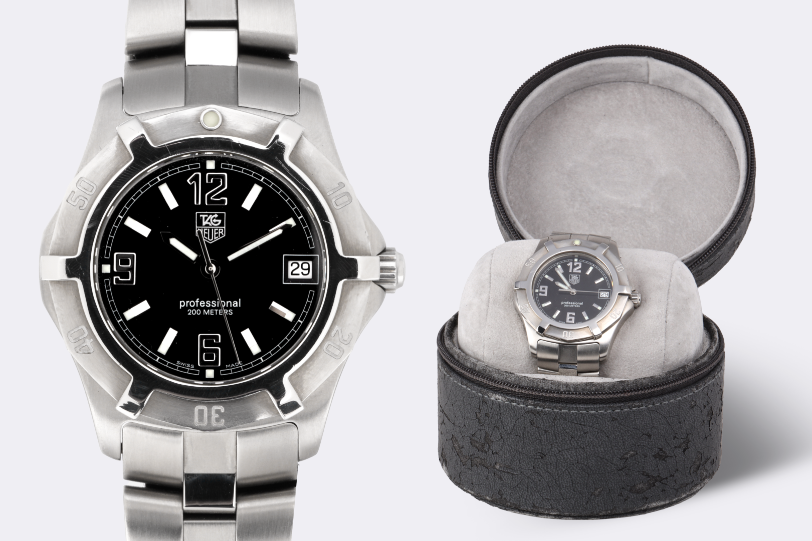 Tag Heuer Professional WN1110 Stainless Steel 38mm Watch