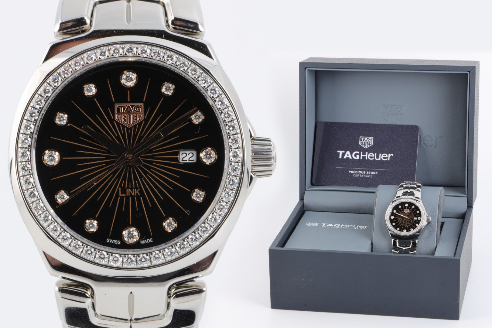 Tag Heuer Link Quartz WBC132G Stainless Steel 32mm Watch Chorost Co