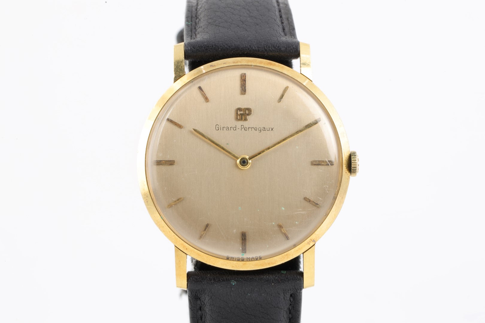 Vintage Girard Perregaux 2592 18K Yellow Gold 33mm Men s Watch