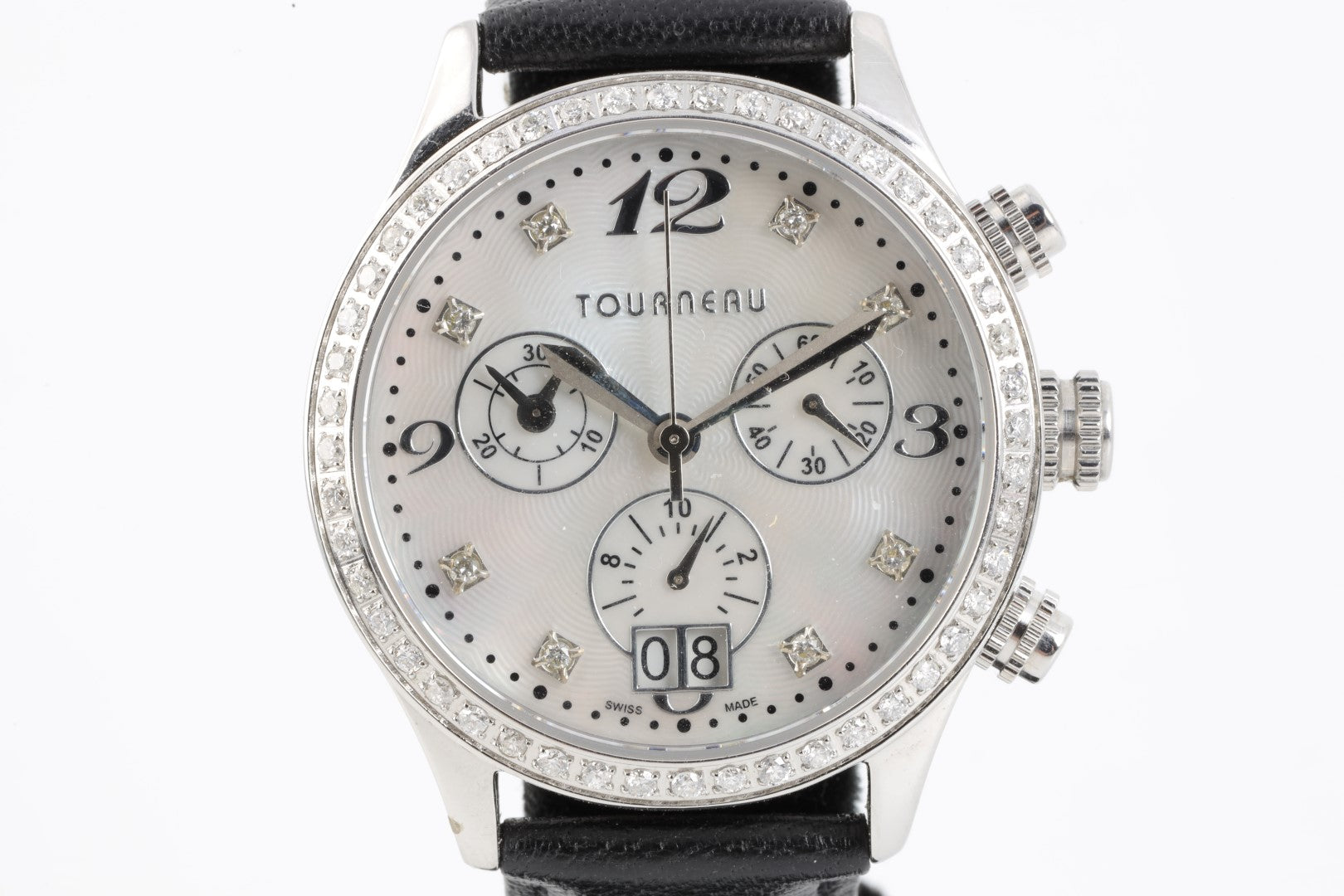 Tourneau 62209 Stainless Steel With Diamonds 36mm Ladies Watch