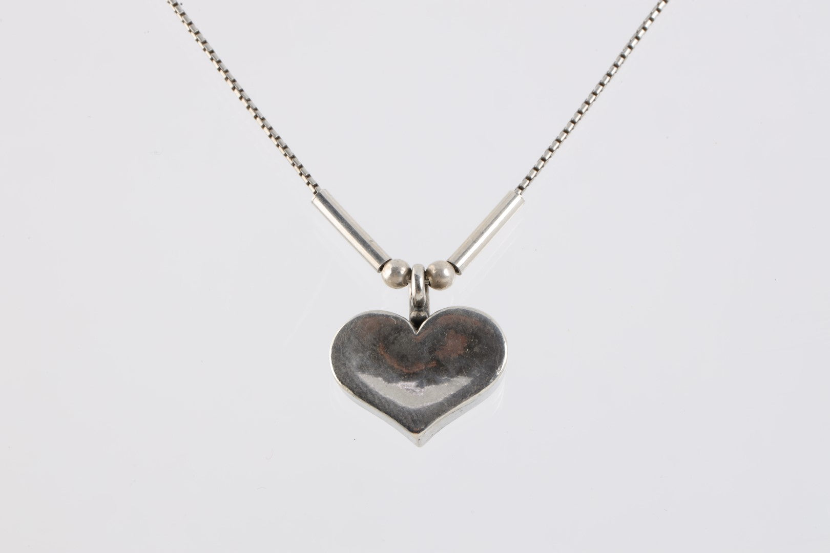 18 Shablool Didae 925 Silver Heart Pendant Necklace 5.68g
