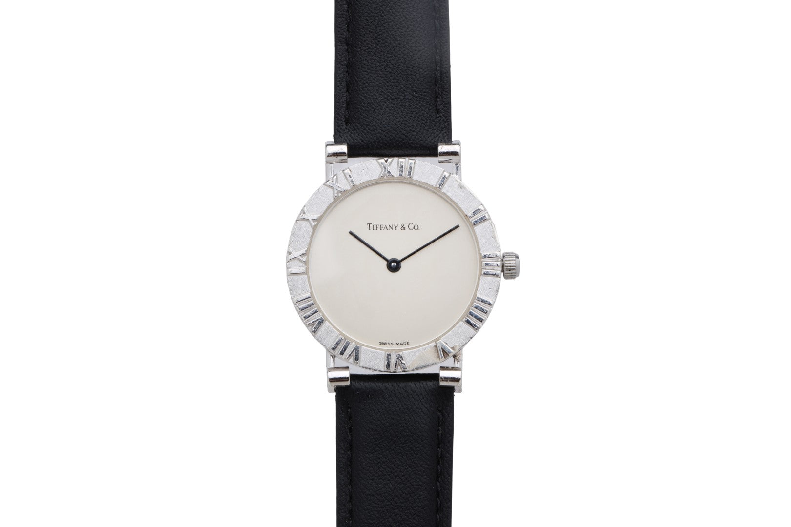 Tiffany & Co Atlas Watch Black Stainless Steel Tiffany & Co. Atlas 2-Hand Watch - TIF358860 | The RealReal main image 3