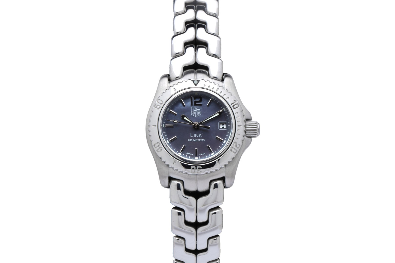 Tag Heuer Women\'s Link 200m Stainless Steel 27mm Blue MOP Dial Watch WT141G! Tag Heuer Women main image 3