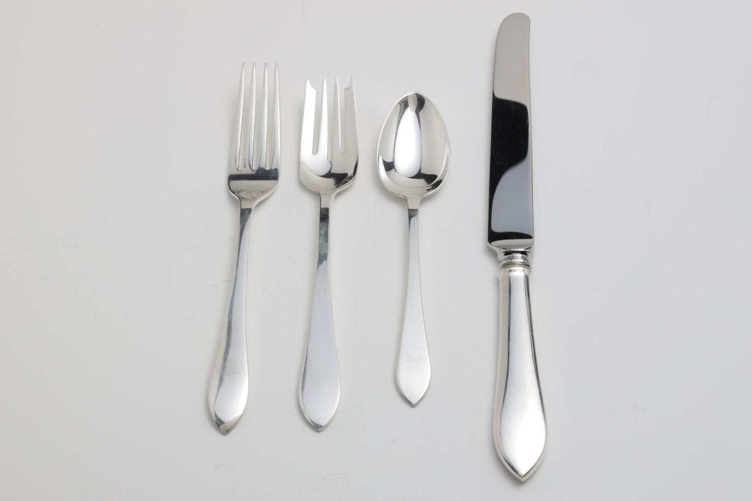 Tiffany 925 Silver Faneuil 12-Piece Silverware Serving Set