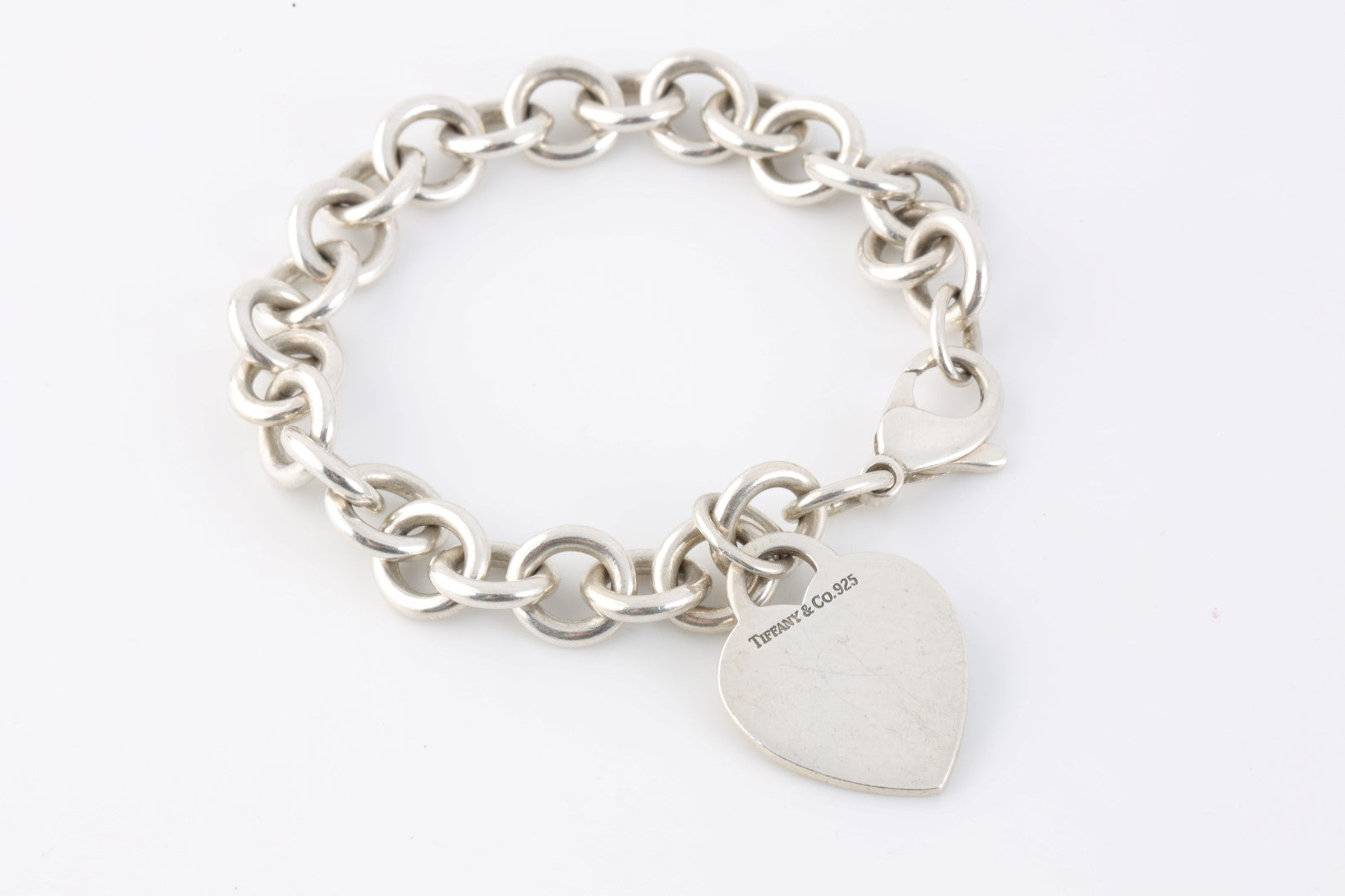 7 Tiffany Co. 925 Silver Return to Tiffany Heart Tag Bracelet 34.7 Chorost Co
