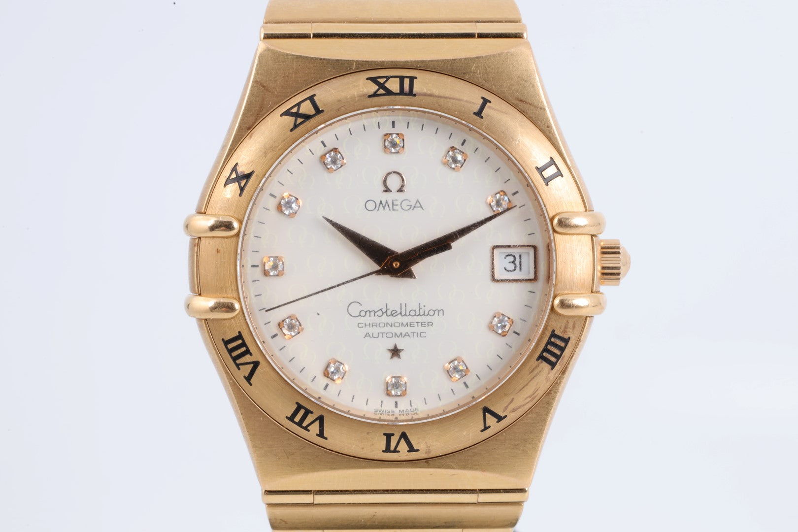 Omega Men s Constellation 1104.35.00 18K Rose Gold Watch