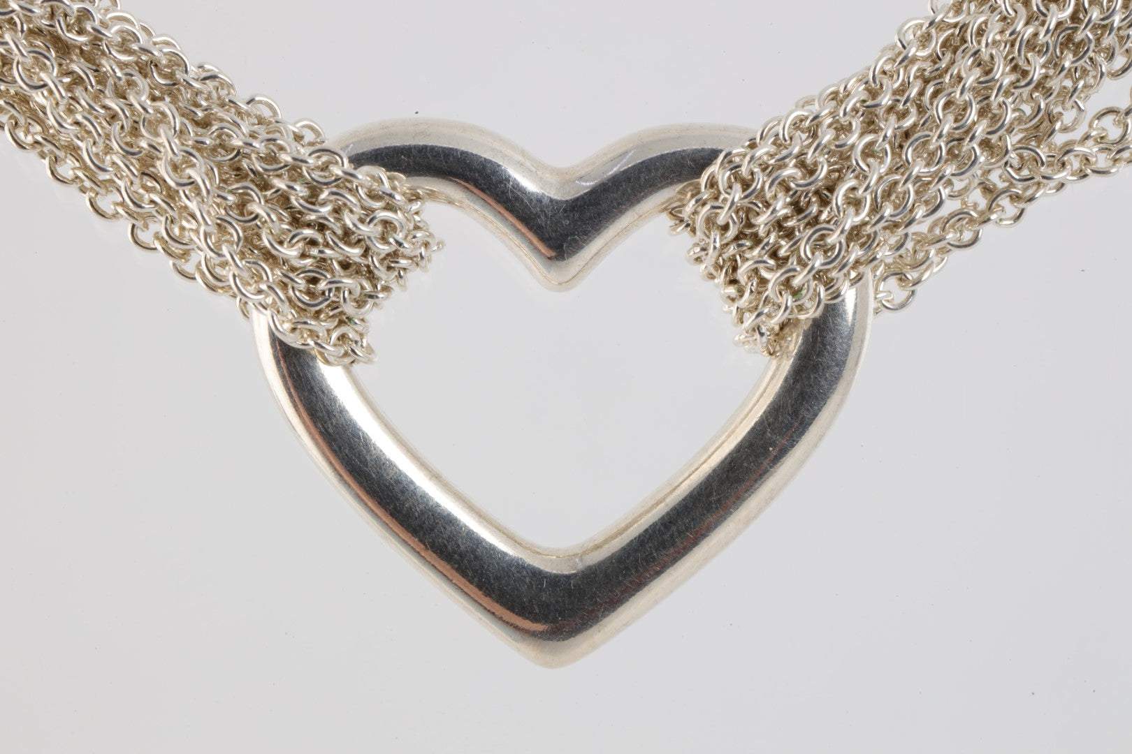 Tiffany multi chain clearance heart necklace