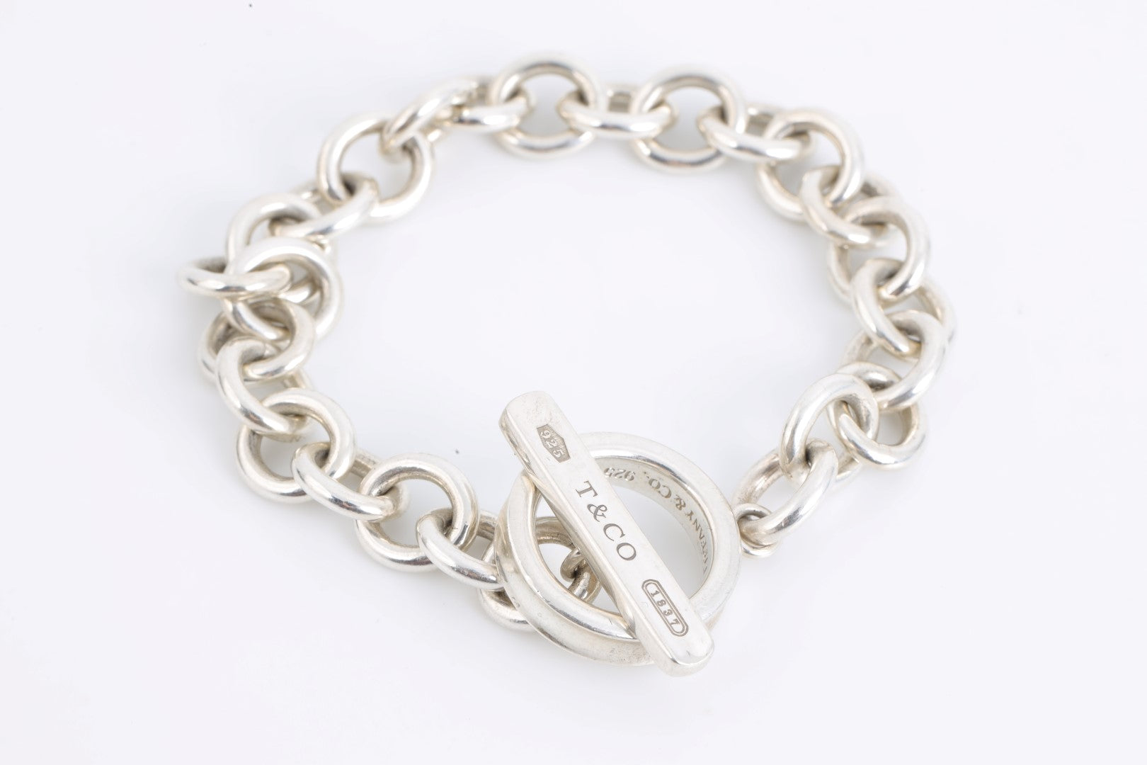 8 Tiffany Co. 925 Silver 1837 Toggle Bracelet 36.15g