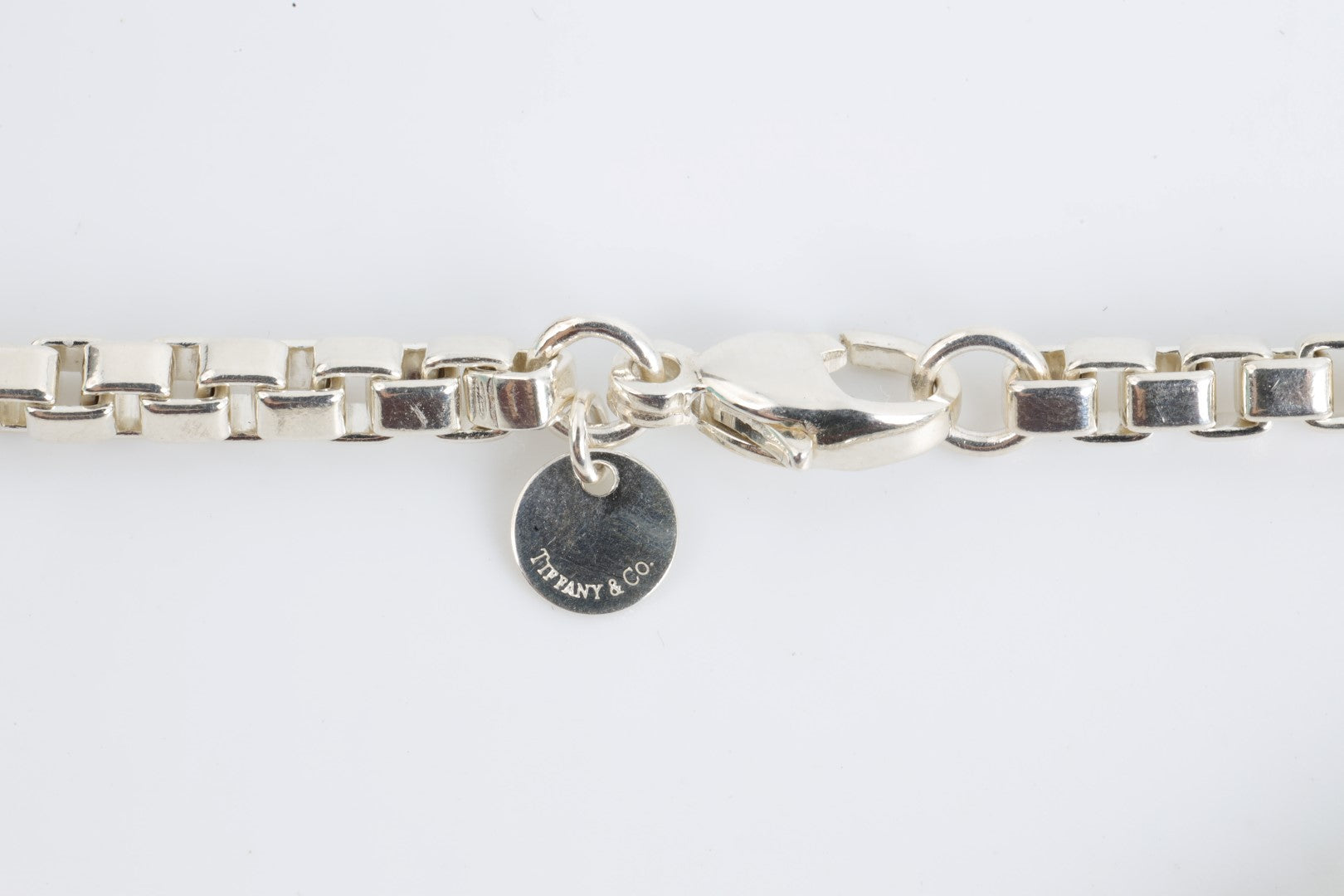 8 Tiffany Co. 925 Silver Venetian Link Bracelet 16.65g. Chorost Co