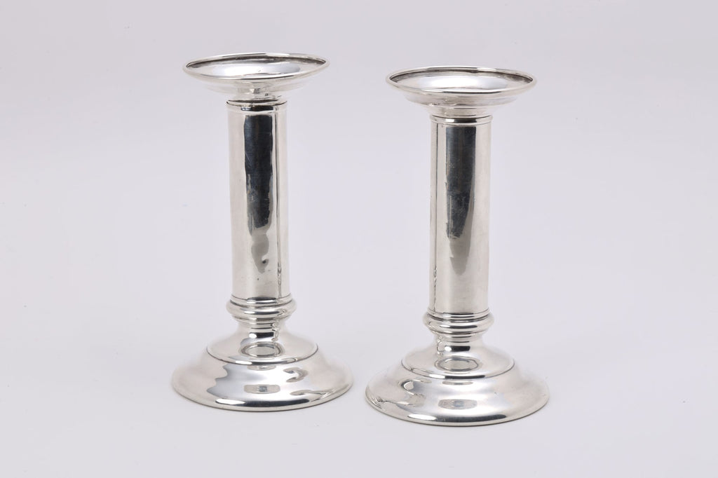 Tiffany & Co 925 Silver Candle Holders with M Monogram (281.85g