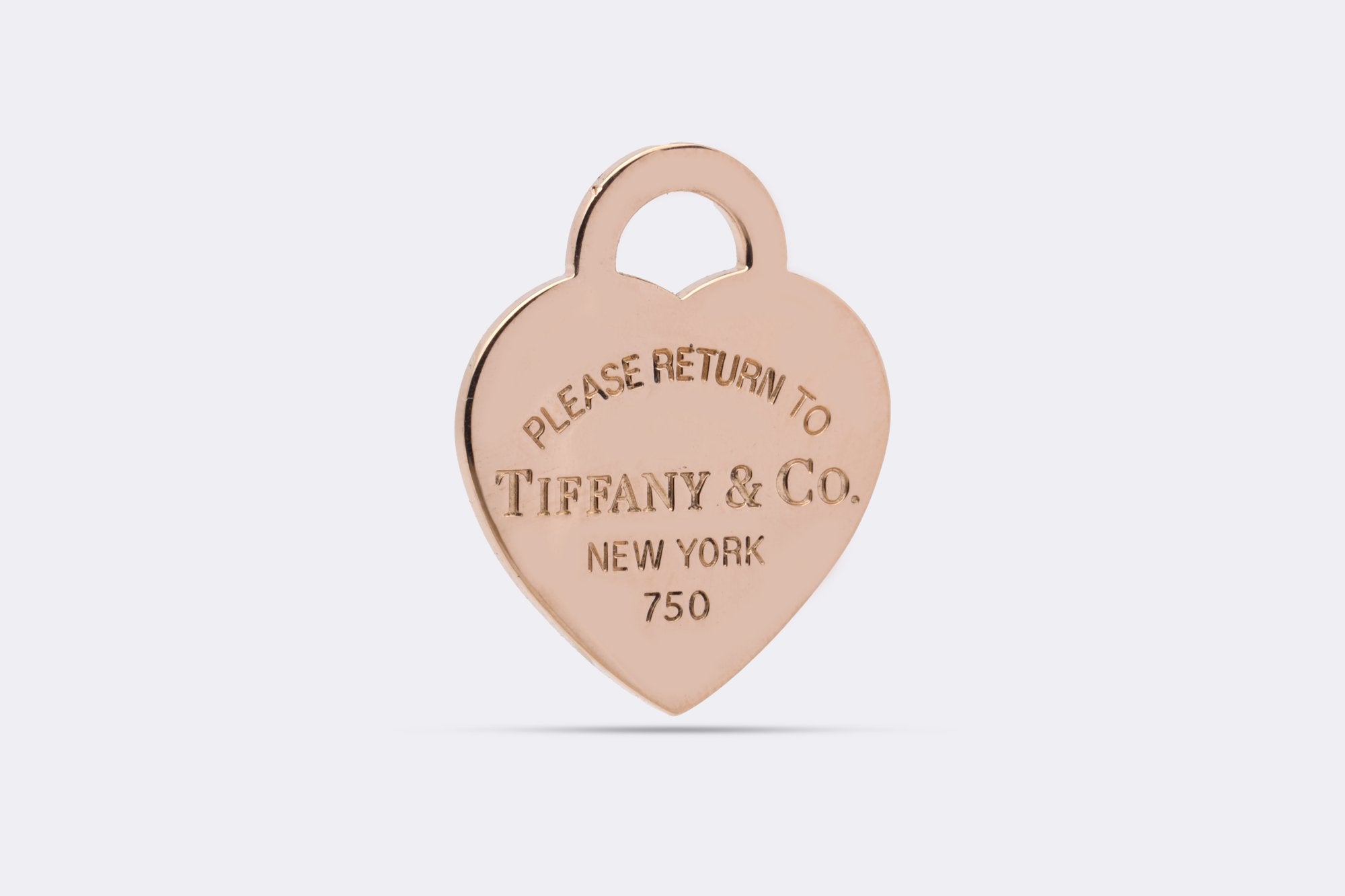 Tiffany&Co. 18KGP 750 18K ハート ローズゴールド Tiffany & Co. 18k Rose Gold Heart Tag Return to Tiffany Pendant