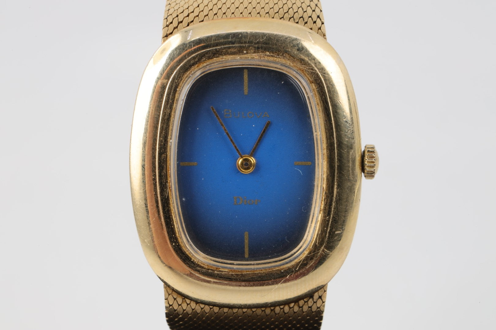 Bulova dior 14k gold watch shop