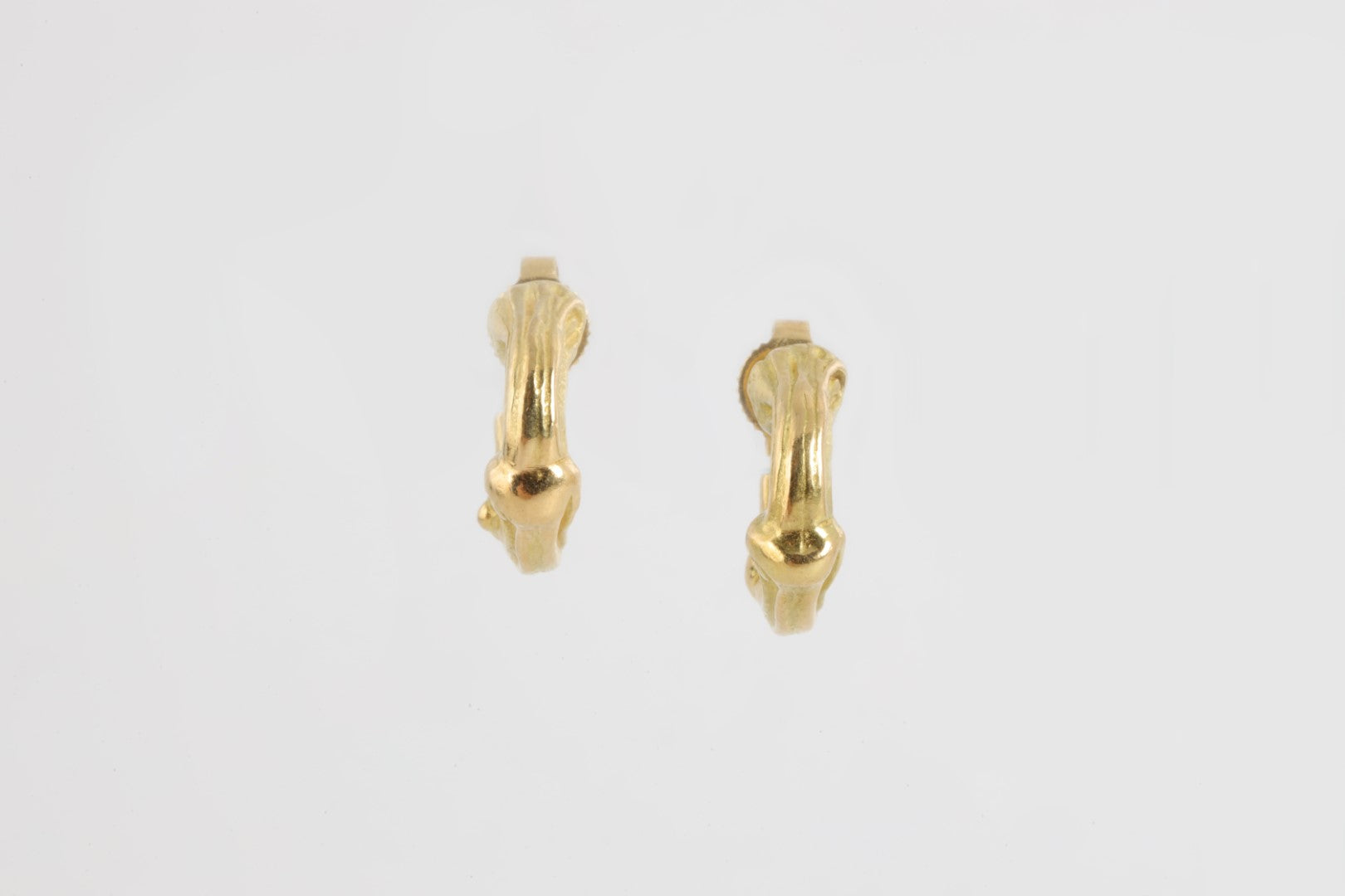 Tiffany & Co. 18k Yellow Gold Bamboo Hoop Earrings (7.22g