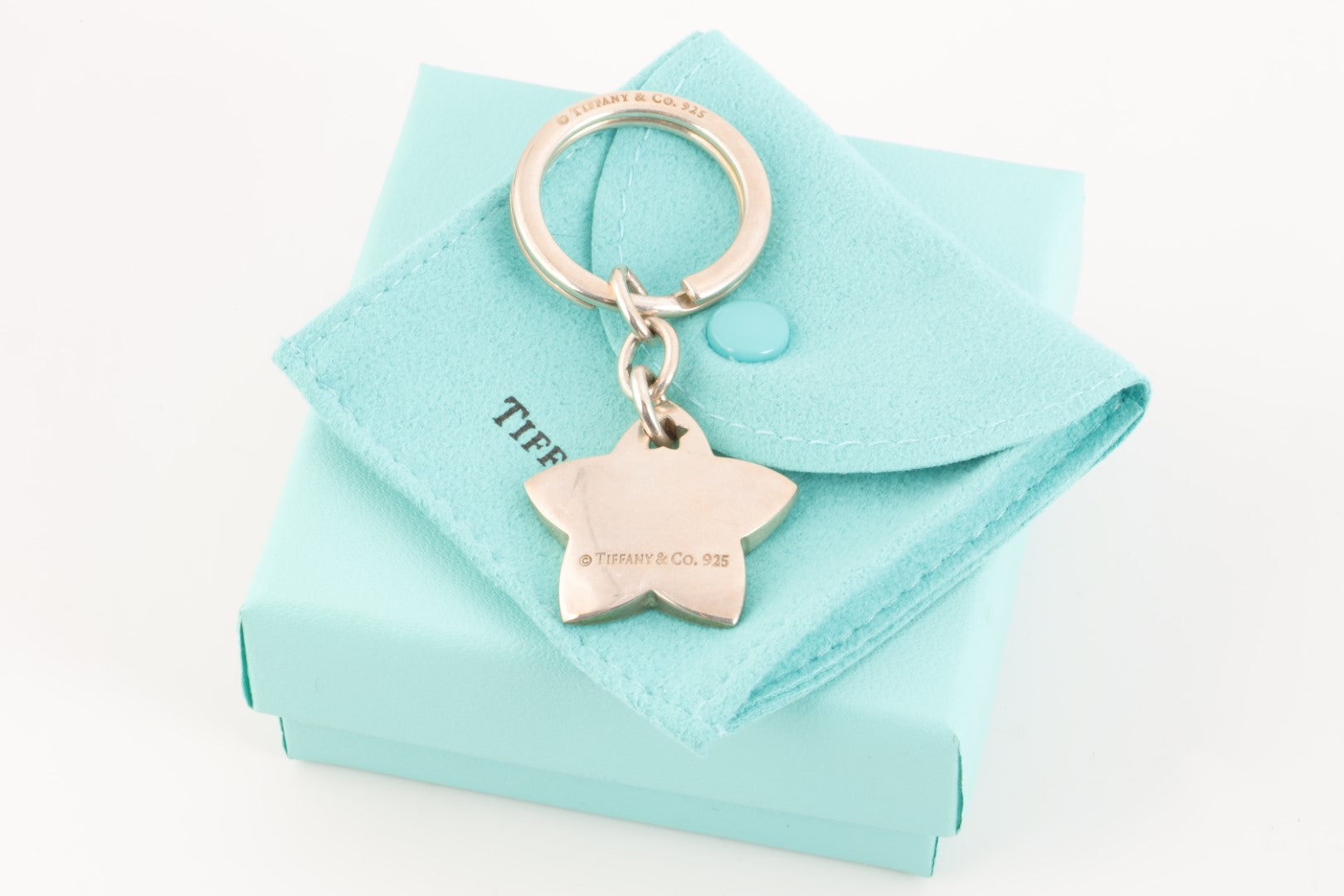 Tiffany Co. 925 Silver Star Keychain 27.23g. Chorost Co