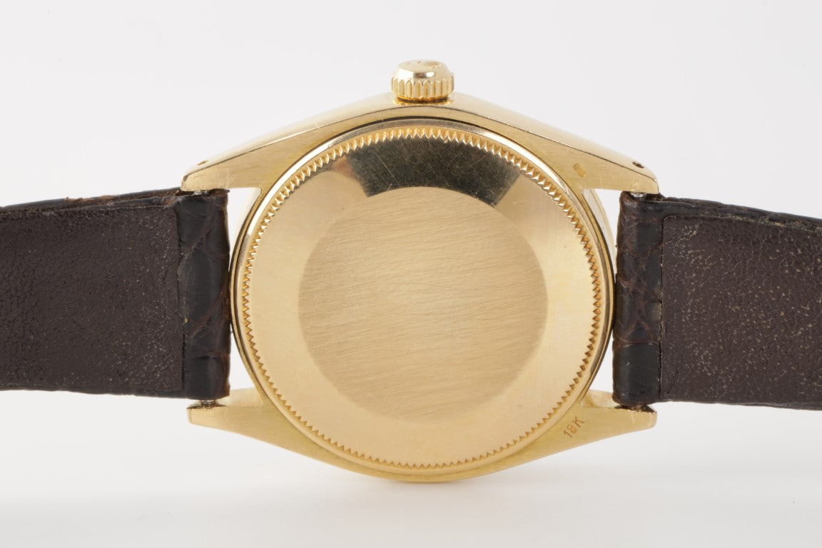 Rolex Oyster Perpetual Zephyr 1029 34mm 18k Yellow Gold Watch 1971