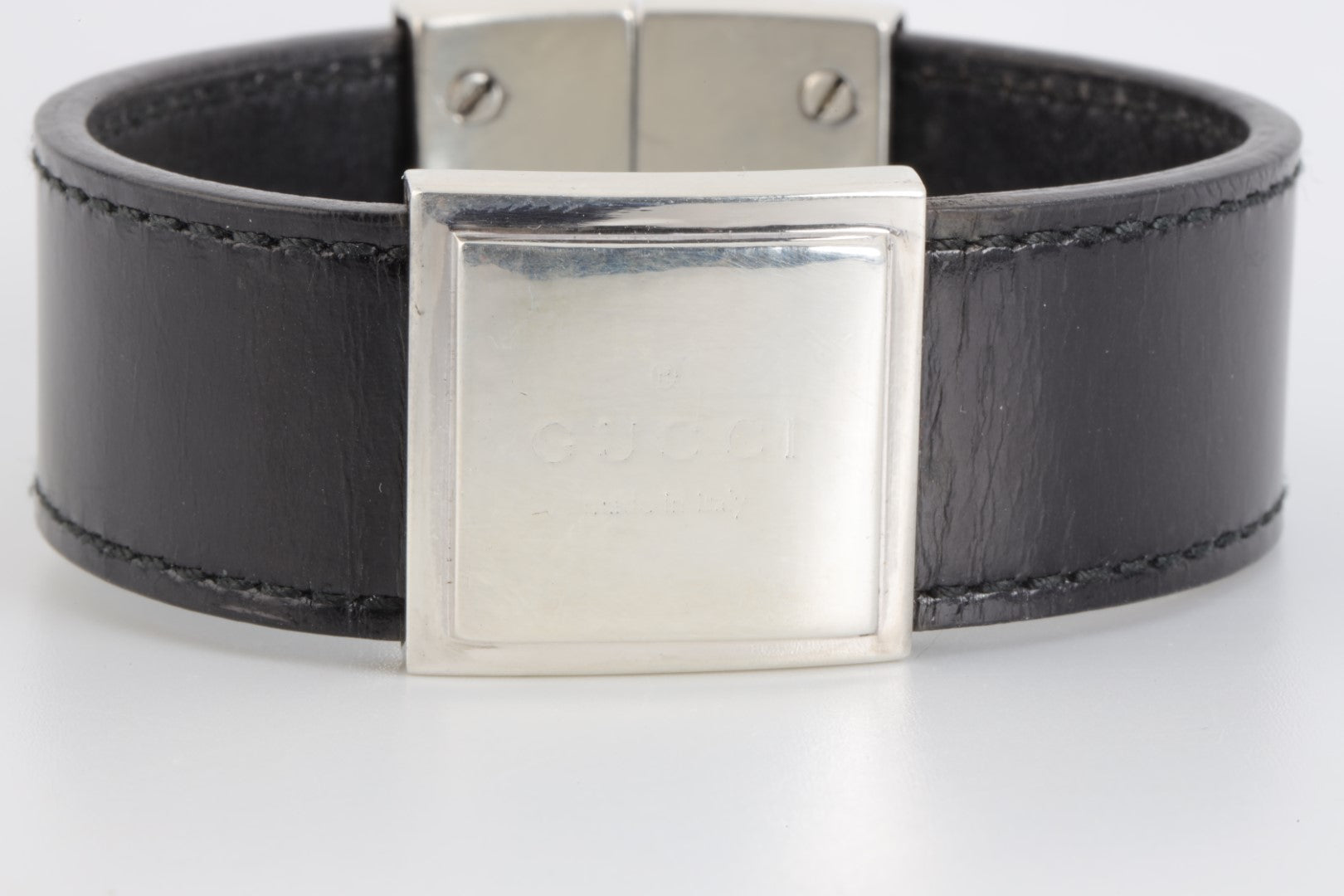 Gucci leather cheap cuff bracelet