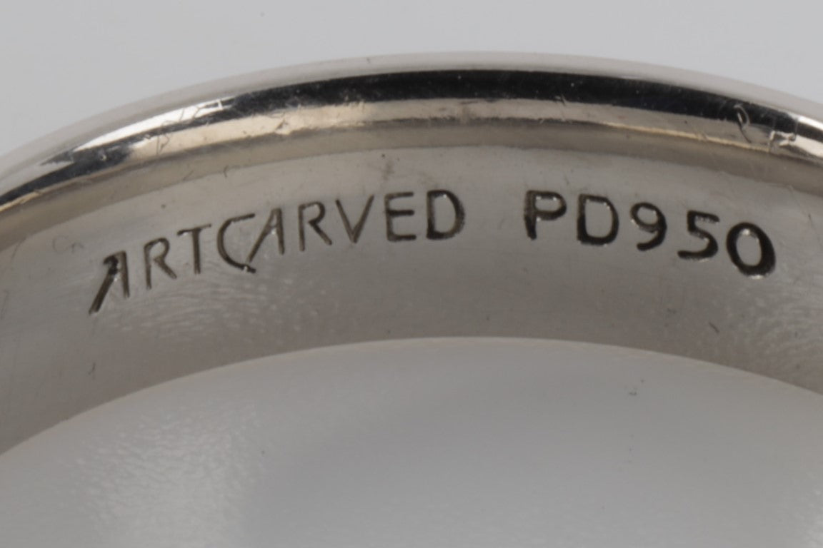 950 Palladium Wedding Band Size 8 4.70g